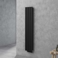 Doporro - Vertikal Badeizkörper Badheizung 160x30cm ‎Anthrazit Doppellagig Heizkörper Flachheizkörper Mittelanschluss Flach Paneelheizkörper 920Watt von DOPORRO