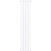 Design Badheizung 160x30cm Weiß Paneelheizkörper Zweilagig Vertikal Mittelanschluss Bad-Heizkörper - Doporro von DOPORRO