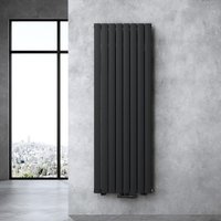 Doporro Vertikal Badeizkörper Badheizung ‎180x61cm ‎Anthrazit Doppellagig Heizkörper Flachheizkörper Mittelanschluss Flach Paneelheizkörper 2095Watt von SOGOOD