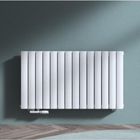 doporro Vertikal Badeizkörper Badheizung 108x60cm Weiß Doppellagig Heizkörper Flachheizkörper Mittelanschluss Flach Paneelheizkörper 1501Watt von DOPORRO