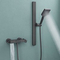 doporro Duscharmatur Komplettset mit Wasserfallauslauf und Ablage, 70 cm Aluminium Duschstange, Handbrause mit Schlauch und Halterung für modernes doporro Duscharmatur Komplettset mit Wasserfallauslauf und Ablage, 70 cm Aluminium Duschstange, Handbrause mit Schlauch und Halterung für modernes von DOPORRO