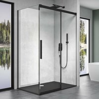 Doporro - Duschkabine Rav12 Schwarz 80x150x195cm Eckdusche Rechts-oder Linkseinstieg ESG-Sicherheitsglas Klarglas Soft-Close inkl. Nano-Beschichtung Doporro - Duschkabine Rav12 Schwarz 80x150x195cm Eckdusche Rechts-oder Linkseinstieg ESG-Sicherheitsglas Klarglas Soft-Close inkl. Nano-Beschichtung von DOPORRO