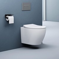 doporro Hänge-WC Weiß Wand-WC Toilette mit Soft-Close Spülrandloses aus Keramik Hänge-Toilette Aachen126 doporro Hänge-WC Weiß Wand-WC Toilette mit Soft-Close Spülrandloses aus Keramik Hänge-Toilette Aachen126 von DOPORRO