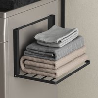 doporro Handtuchhalter ohne Bohren Handtuchhalter magnetisch selbstklebend und magnetisch Handtuchhalter Wand klappbar aus Metall als Magnet Regal von DOPORRO