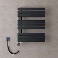 doporro Heizkörper Bad Handtuchheizkörper 76x60cm Badezimmer Badheizkörper Badheizung Handtuchtrockner Handtuchwärmer Seitenanschluss Anthrazit mit von DOPORRO