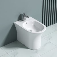 WC-Bidet S-Düren304 Weiß 55x40x37cm aus Keramik Stand-Bidet mit Überlauf - Weiß - Doporro von DOPORRO