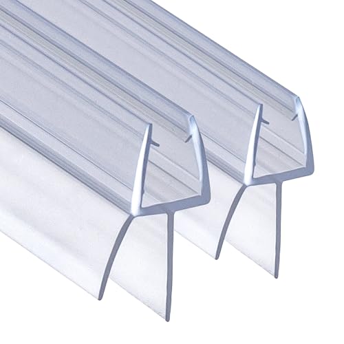 DOPPOSO Duschdichtung 2 x 80 cm Ersatzdichtung für 6mm/7mm/8mm Duschkabinen Badewanne mit verlängerten Gummilippen Glastür Duschdichtung Glasdicke DOPPOSO Duschdichtung 2 x 80 cm Ersatzdichtung für 6mm/7mm/8mm Duschkabinen Badewanne mit verlängerten Gummilippen Glastür Duschdichtung Glasdicke von DOPPOSO