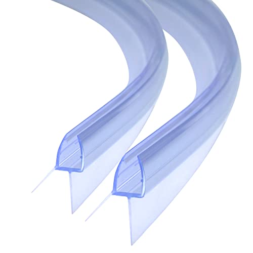 DOPPOSO Duschdichtung Gebogen 2 x 80cm Ersatzdichtung Dichtung für 5mm/ 6mm Glasdicke Vorgebogener Duschtürdichtung Schwallschutz für Badewanne und Runddusche Viertelkreisdusche DOPPOSO Duschdichtung Gebogen 2 x 80cm Ersatzdichtung Dichtung für 5mm/ 6mm Glasdicke Vorgebogener Duschtürdichtung Schwallschutz für Badewanne und Runddusche Viertelkreisdusche von DOPPOSO
