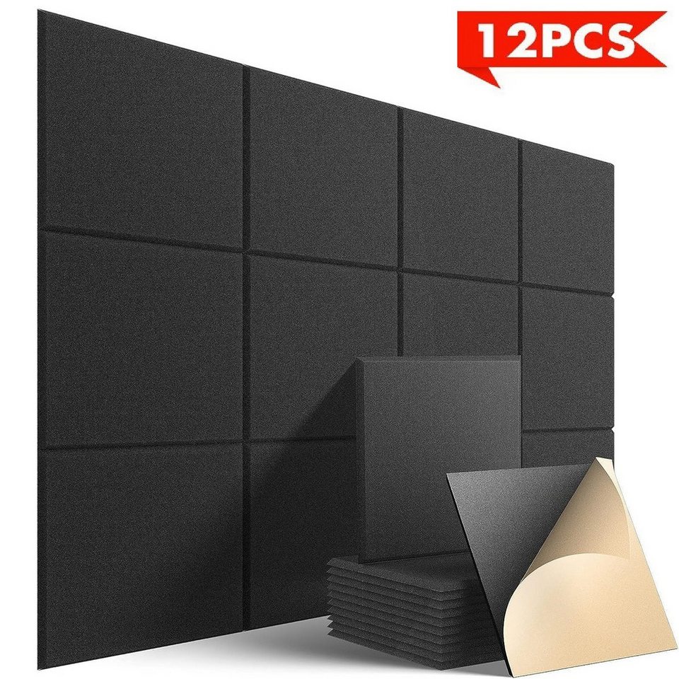 DOPWii Akustikplatte 12 Stück Akustikplatten Selbstklebend, Hohe Dichte Wandpaneel, 30*30cm, Selbstklebend,Polyesterfaser,30x30 cm,Akustikpanel,Schallschutzplatten DOPWii Akustikplatte 12 Stück Akustikplatten Selbstklebend, Hohe Dichte Wandpaneel, 30*30cm, Selbstklebend,Polyesterfaser,30x30 cm,Akustikpanel,Schallschutzplatten von DOPWii
