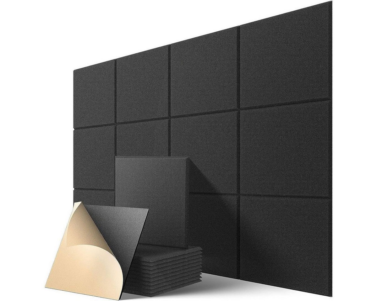 DOPWii Akustikplatte 12 Stück Akustikplatten Selbstklebend,Schalldichte Wandpaneel, 30*30cm, Akustikschaumstoff,Akustik Absorber Akustikpanel Schallschutzplatten DOPWii Akustikplatte 12 Stück Akustikplatten Selbstklebend,Schalldichte Wandpaneel, 30*30cm, Akustikschaumstoff,Akustik Absorber Akustikpanel Schallschutzplatten von DOPWii