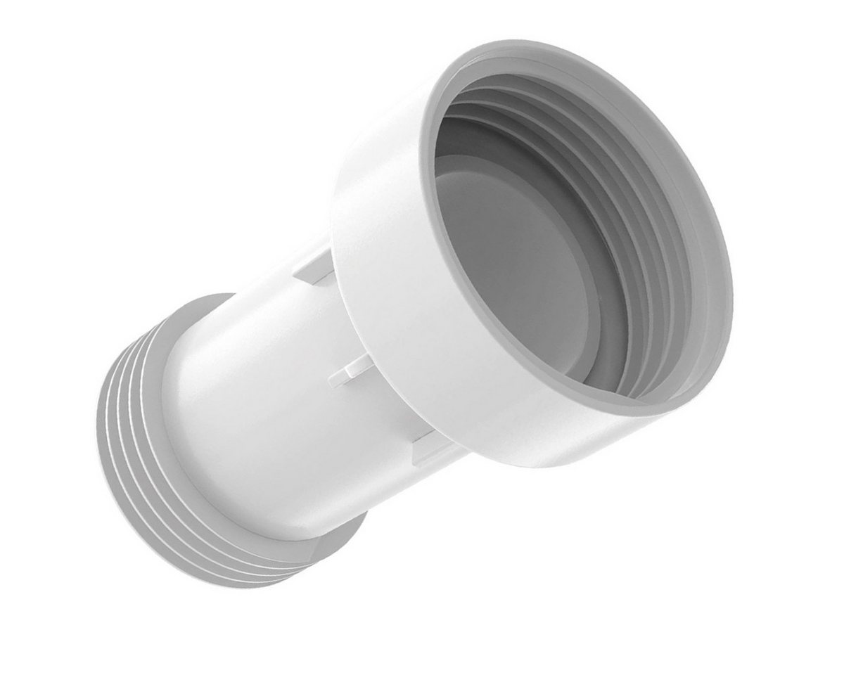 DOPWii Anschlussstück IBC Adapter S60x6 Verlängerung mit Ventil,IBC Zubehör mit PVC Dichtung, PE Kunststoff, 11 cm Länge, IBC-Adapter-Set mit Verlängerung & Ventil DOPWii Anschlussstück IBC Adapter S60x6 Verlängerung mit Ventil,IBC Zubehör mit PVC Dichtung, PE Kunststoff, 11 cm Länge, IBC-Adapter-Set mit Verlängerung & Ventil von DOPWii