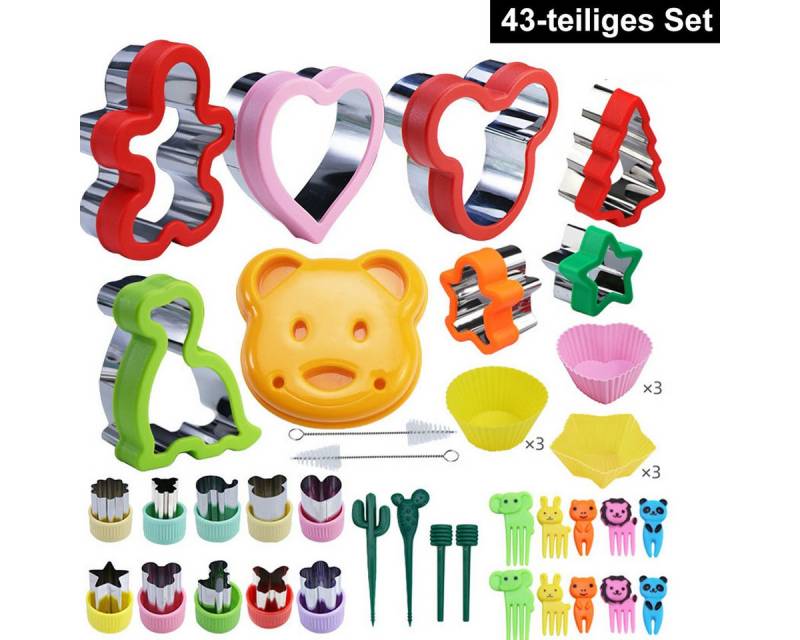 DOPWii Ausstechform Ausstechformen Set, Brotausstechformen,Edelstahl,43 Stück, (43-St) von DOPWii