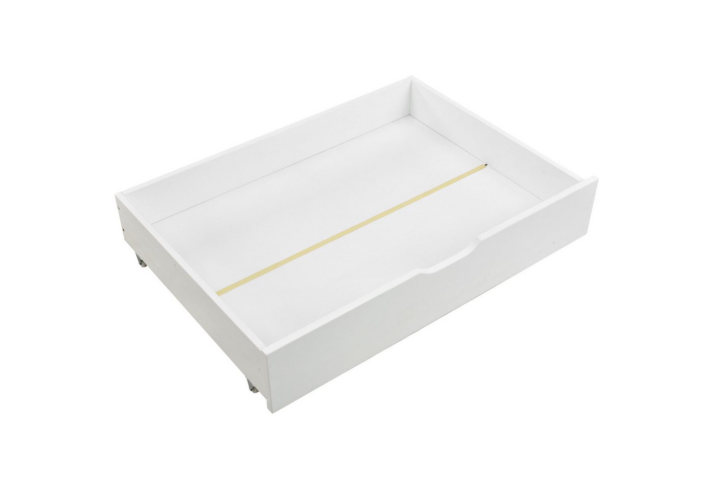 DOPWii Bettschubkasten 93x67x20cm,Zwei Schubladen,Stauraum Unter Dem Bett,MDF + Bodenrollen, Weiß,(Nur Schubladen) von DOPWii