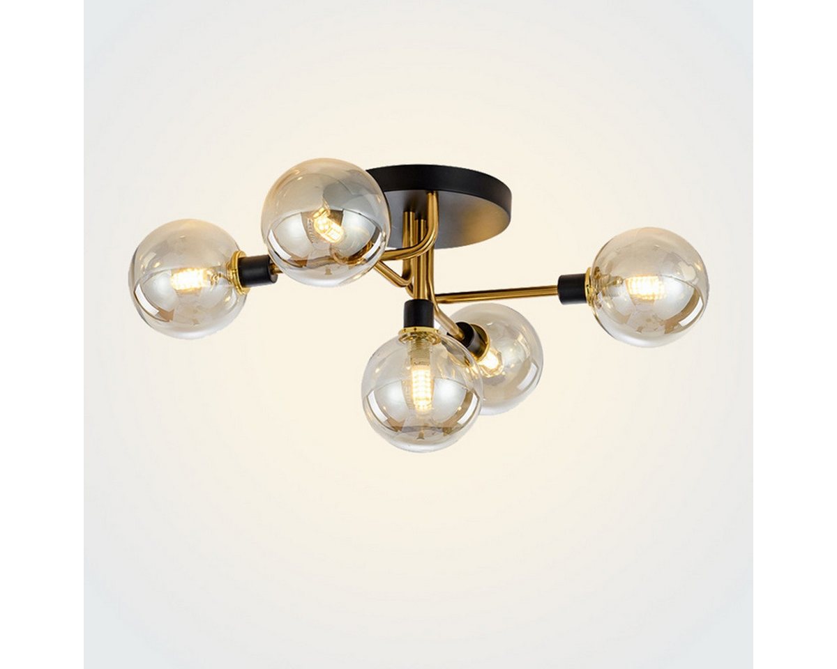 DOPWii Deckenleuchte Deckenlampe Glas 5-flammig, 7–15 m² großen Räumen, G9 Lampenfassung, für Wohnzimmer, Schlafzimmer, Esszimmer, Küche oder Büro DOPWii Deckenleuchte Deckenlampe Glas 5-flammig, 7–15 m² großen Räumen, G9 Lampenfassung, für Wohnzimmer, Schlafzimmer, Esszimmer, Küche oder Büro von DOPWii