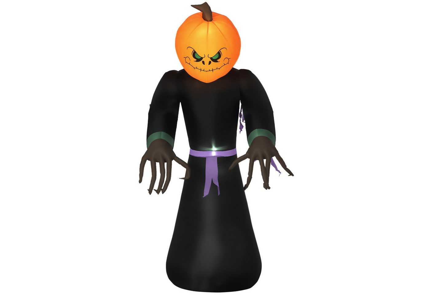 DOPWii Dekohänger 210cm Aufblasbar Kürbisgeist,Halloween Horror Deko mit LED Beleuchtung (1 St), Halloween-Dekoration, Wasserdichte Luftfigur von DOPWii