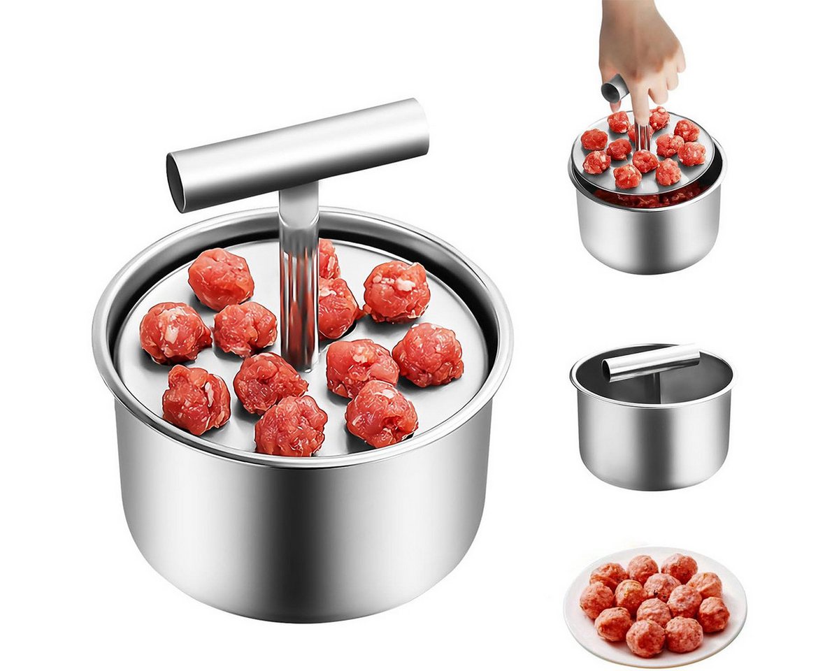 DOPWii Fleischwolfaufsatz Fleischbällchen Maker,Kitchen Meatball Maker,Edelstahl, 14*8,5 cm, 12 Fleischbällchen auf einmal,für Küche Esszimmer DOPWii Fleischwolfaufsatz Fleischbällchen Maker,Kitchen Meatball Maker,Edelstahl, 14*8,5 cm, 12 Fleischbällchen auf einmal,für Küche Esszimmer von DOPWii