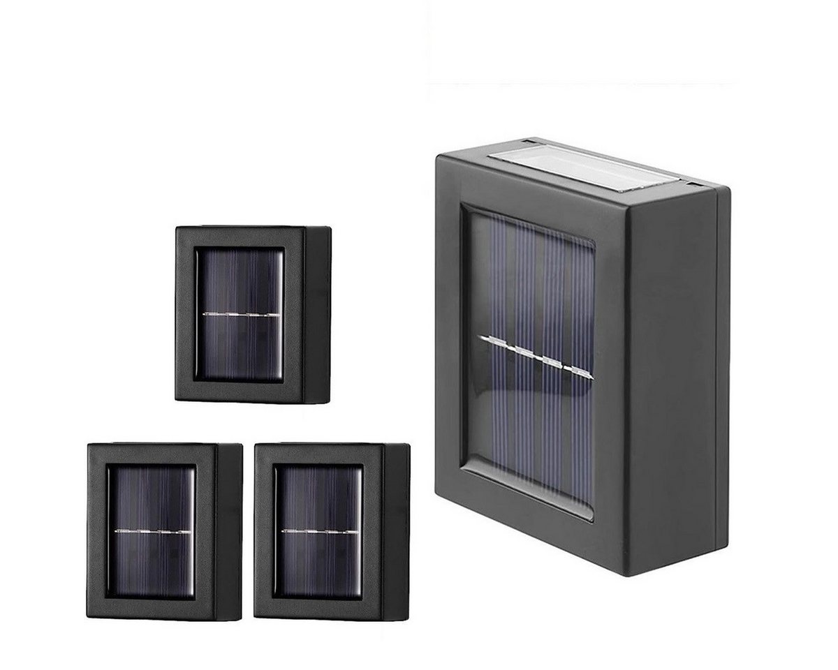 DOPWii Gartenleuchte Solar Garten Wandleuchten,4 Stück Solar Led Wandleuchte,IP65 von DOPWii