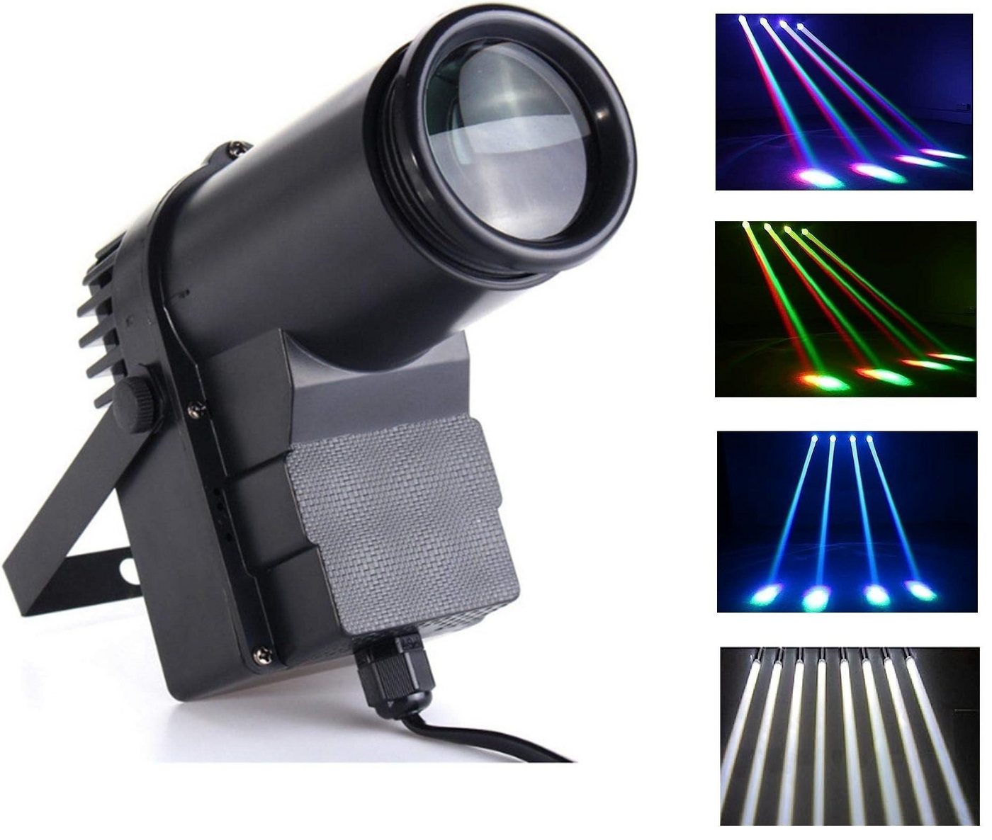 DOPWii Gartenstrahler LED Pinspot-Strahlen-Scheinwerfer,10W RGBW Punktstrahler,StadiumsLicht von DOPWii