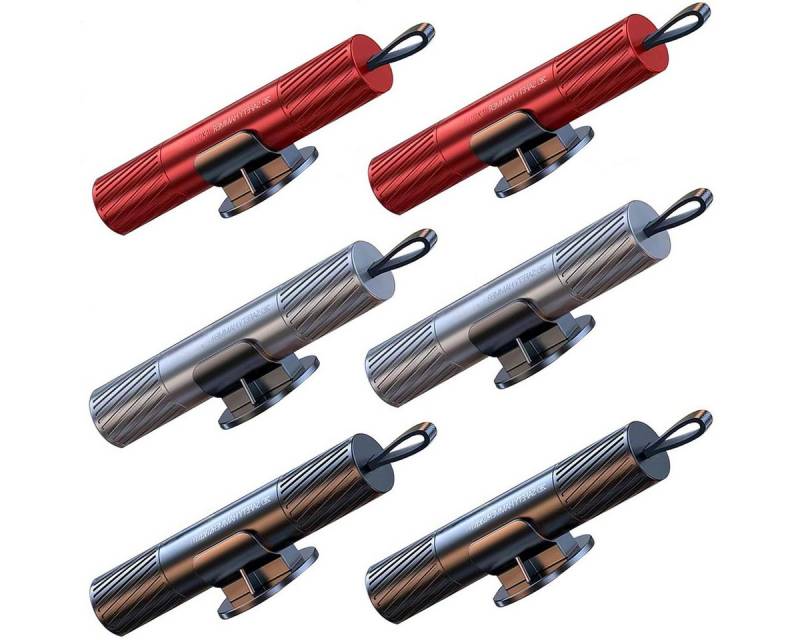 DOPWii Hammer 3er-Pack Sicherheitshammer-Sicherheitsgurtschneider mit Testglas (6-St), Notfallgerät zum Glasbrechen, Multifunktions-Sicherheitshammer von DOPWii