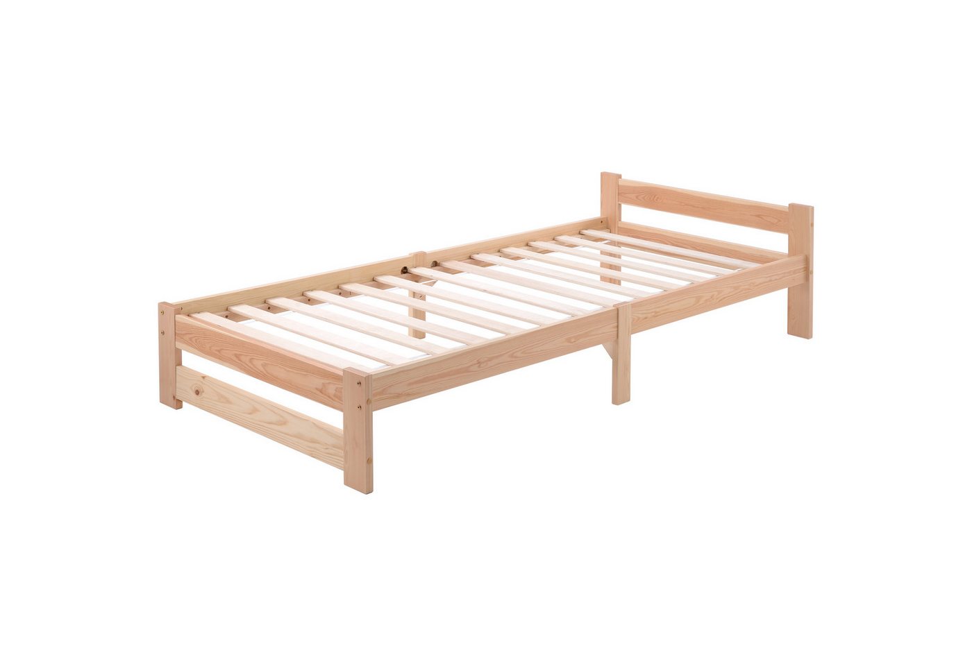 DOPWii Holzbett 200x90cm Solide Massivholzbett Futonbett Massivholz Natur Bett, aus mit Kopfteil und Lattenrost,Einzelbett,Natur DOPWii Holzbett 200x90cm Solide Massivholzbett Futonbett Massivholz Natur Bett, aus mit Kopfteil und Lattenrost,Einzelbett,Natur von DOPWii