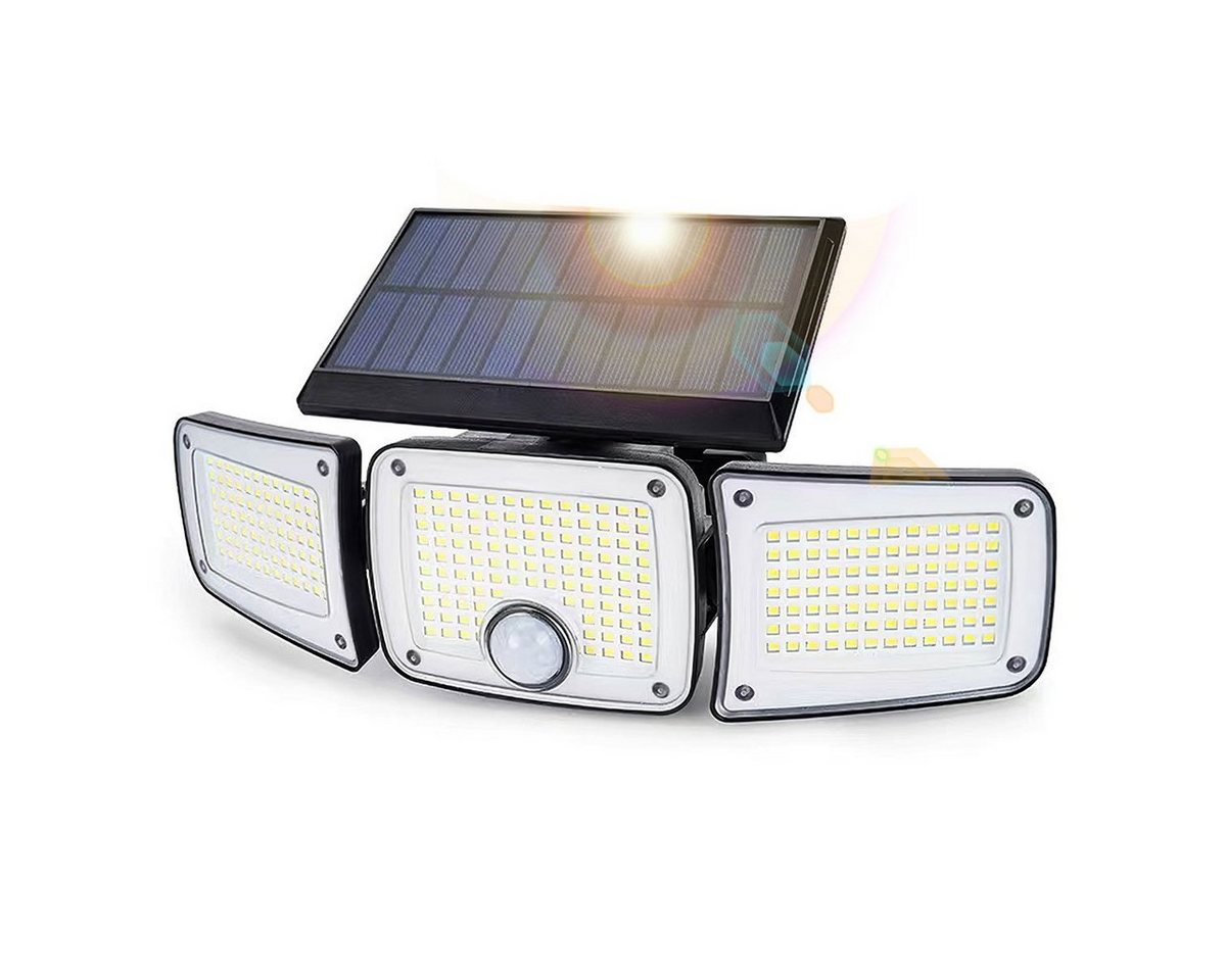 DOPWii LED Außen-Wandleuchte Solarlampen Außen mit Bewegungsmelder,2400 mAh Solarleuchten für Außen, LED fest integriert von DOPWii