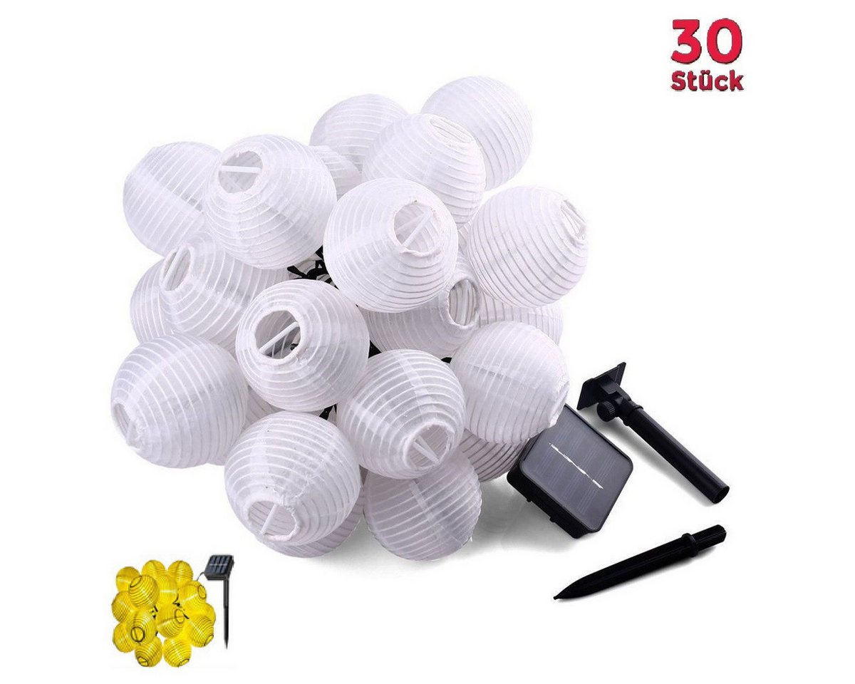 DOPWii LED-Lichterkette Außen Lichterkette Solar,6m 30 Lampions,IP44,Garten,Balkon,Hof Deko DOPWii LED-Lichterkette Außen Lichterkette Solar,6m 30 Lampions,IP44,Garten,Balkon,Hof Deko von DOPWii