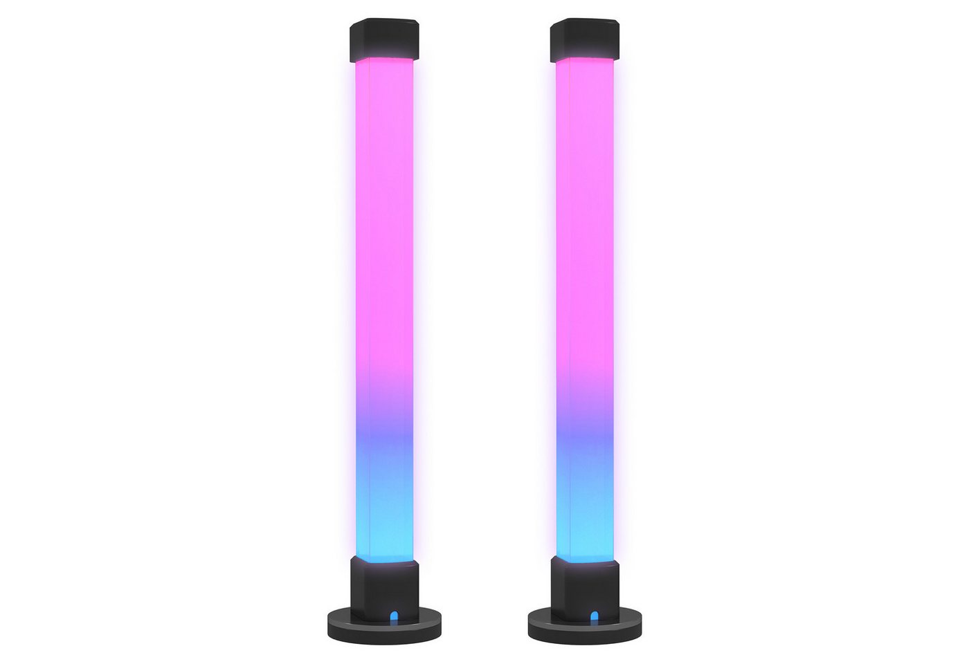 DOPWii LED Schreibtischlampe 2er-Set LED-Lampe, Tischlampe mit App- und Fernsteuerung, Farb-Modi, Musik-Synchronisation,Timer,Ambientebeleuchtung,Intelligente Steuerung von DOPWii