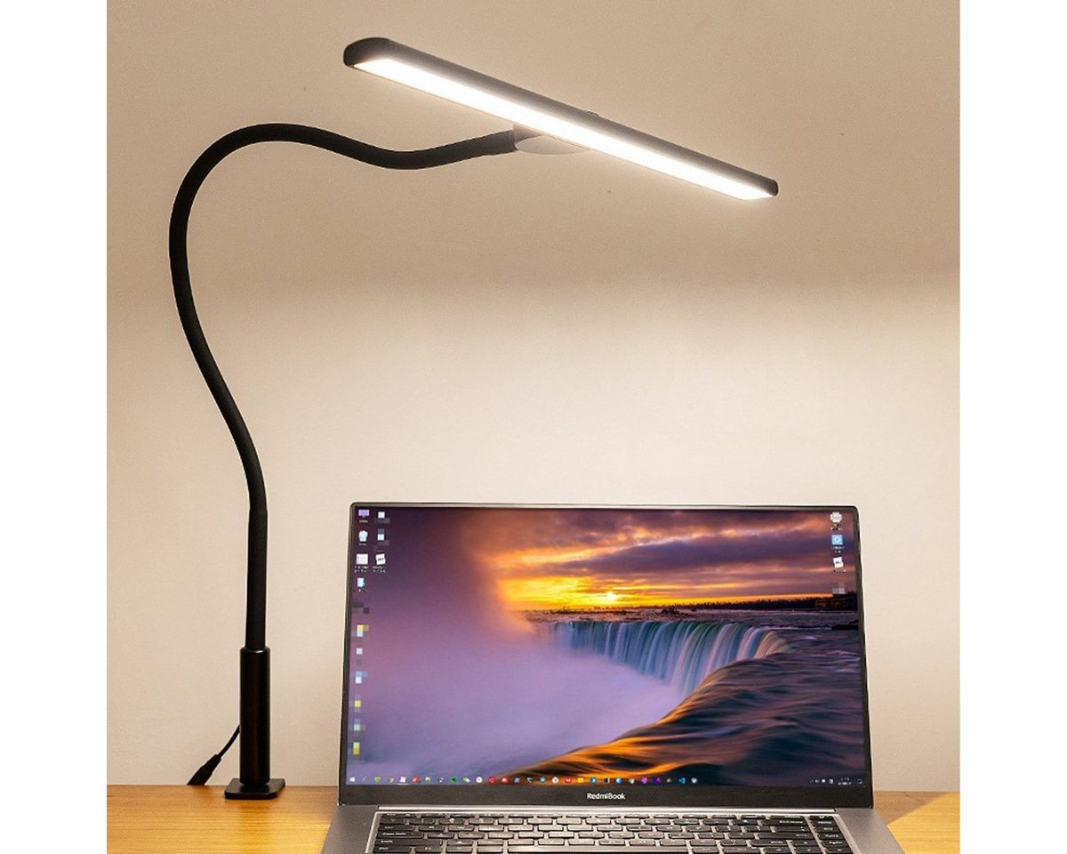DOPWii LED Schreibtischlampe Leseschreibtischlampe,18W, 360° Biegung, 46 cm Armlänge, Touch Steuerung, einfach zu bedienen von DOPWii