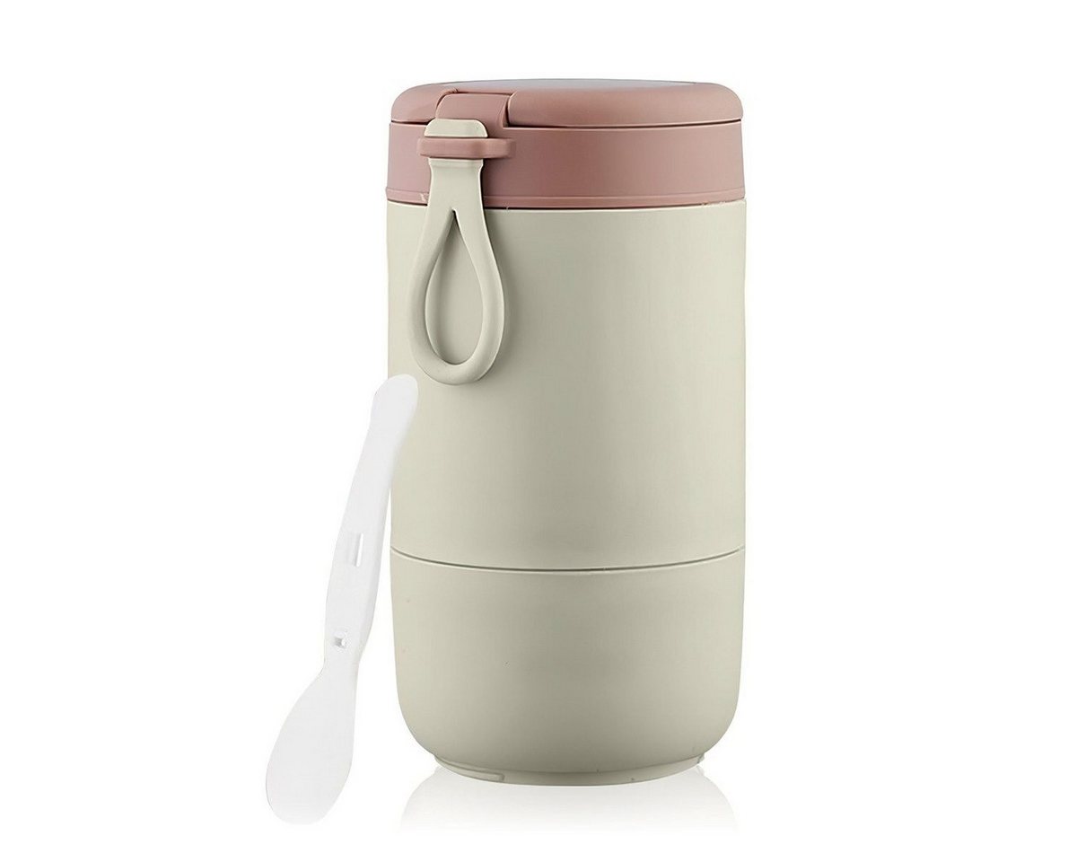 DOPWii Lunchbox 680ml MüSlibecher Becher,Doppelschicht ThermobehäLter mit Löffel DOPWii Lunchbox 680ml MüSlibecher Becher,Doppelschicht ThermobehäLter mit Löffel von DOPWii