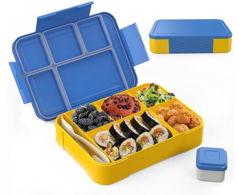 DOPWii Lunchbox Kinder Lunchbox,Brotdose–1300ML BPA Frei Bento Box Mit 5 Fächern von DOPWii