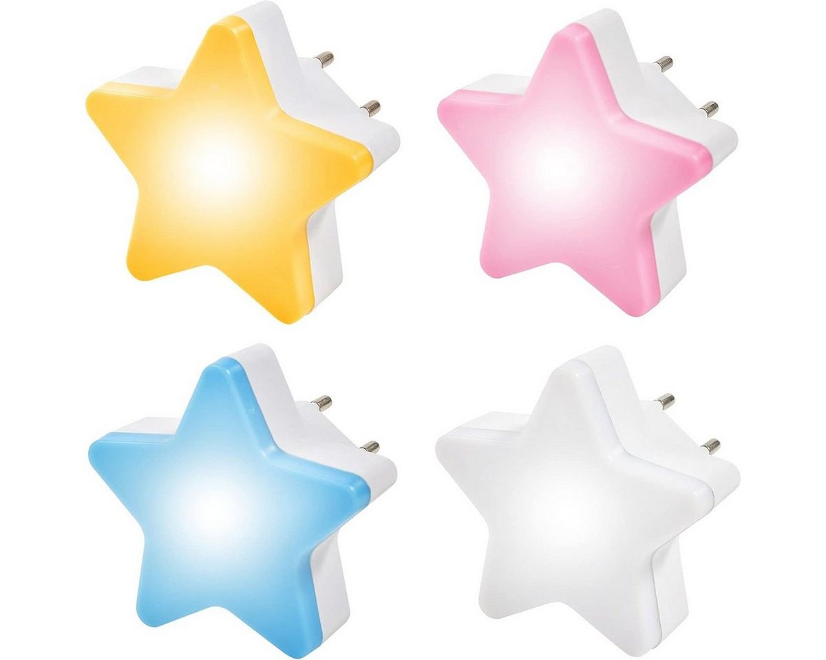 DOPWii Nachtlicht LED Stern/Schmetterling Nachtlicht, lichtempfindlich,für Steckdosen, Stern von DOPWii