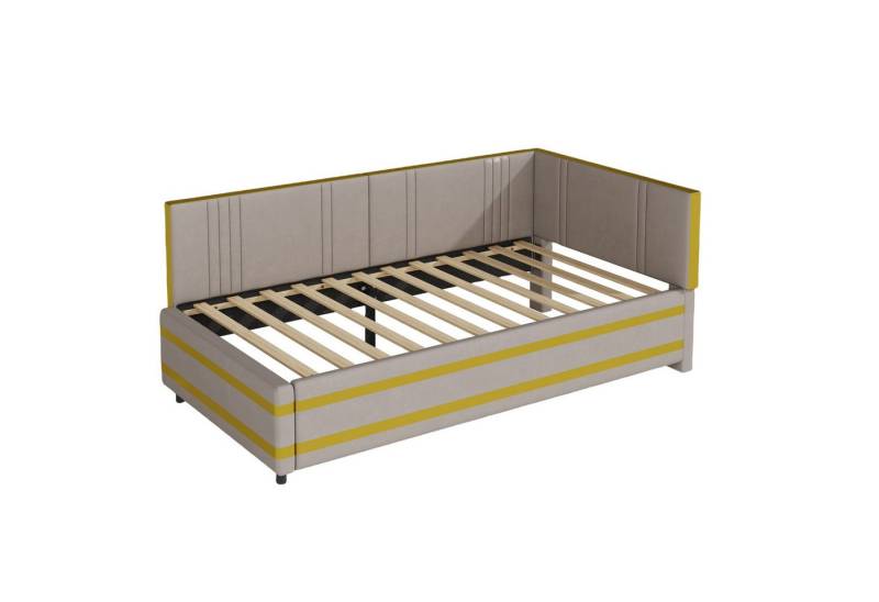 DOPWii Polsterbett Polsterbett Sofabett 90x200 cm – Multifunktionsbett mit Lattenrost, (90*200cm Bettsofa * 1), hautfreundlichem Samtstoff – Schlafsofa & Einzelbett & Schlafcouch von DOPWii