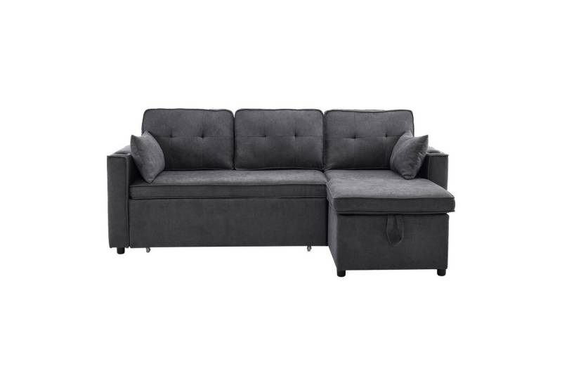 DOPWii Sofa Schlafsofa mit Schlaffunktion,L-förmiges Sofa,Polstermöbel,Sofa, Loungesessel mit Stauraum,Getränkehalter,Links & Rechts Austauschbar von DOPWii