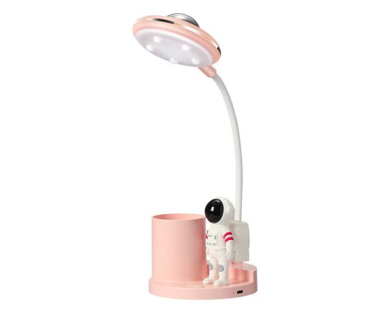 DOPWii Tischleuchte Astronauten-Schreibtischlampe mit Projektor und Stifthalter, wiederaufladbare Lampe von DOPWii