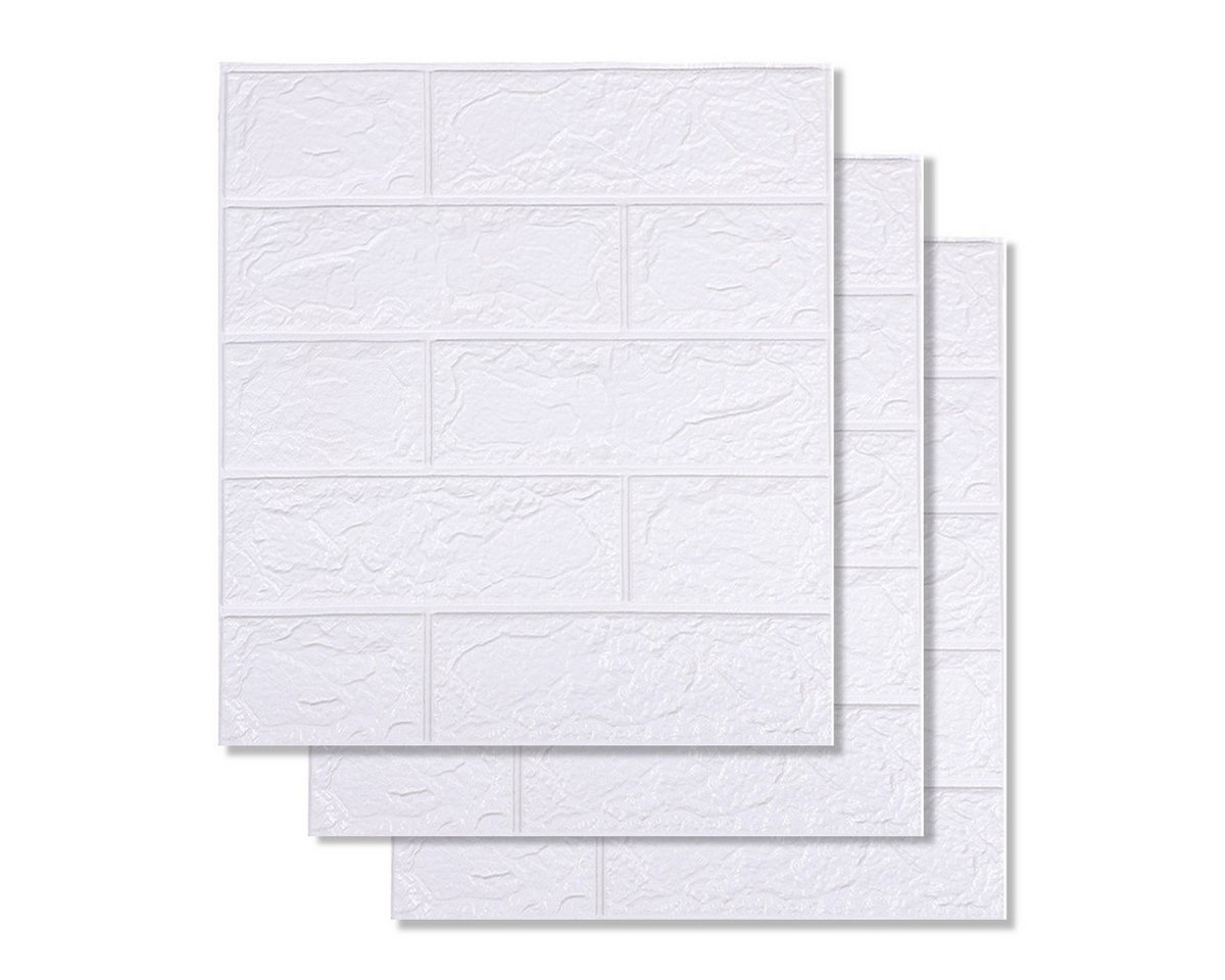 DOPWii Wandsticker 3D Wandpaneele Selbstklebend Wandtapete 35 x 38.5cm (10 St), Wandtattoos von DOPWii