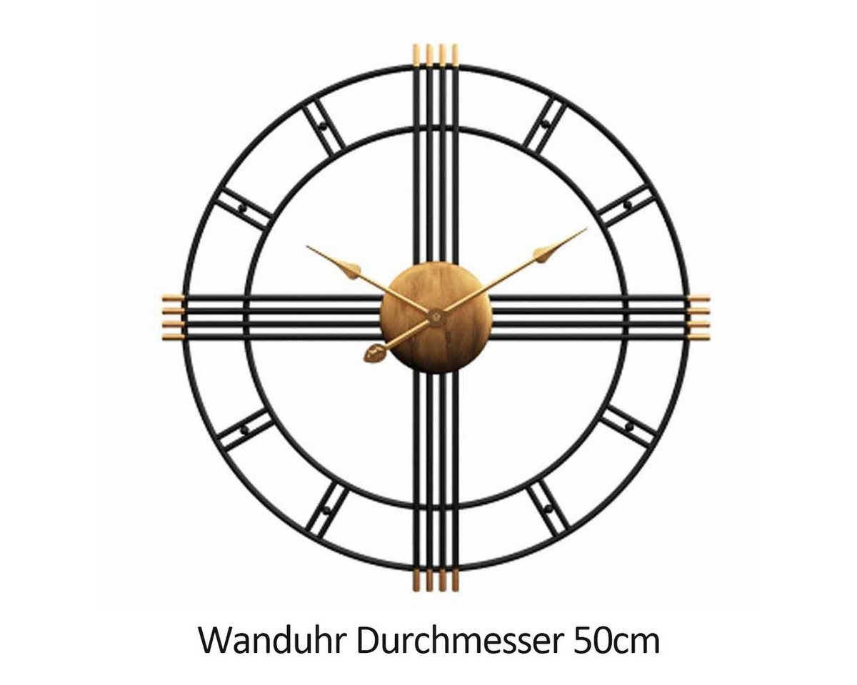 DOPWii Wanduhr Leise Wanduhr, einfach und stilvoll, 50 cm * 50 cm von DOPWii