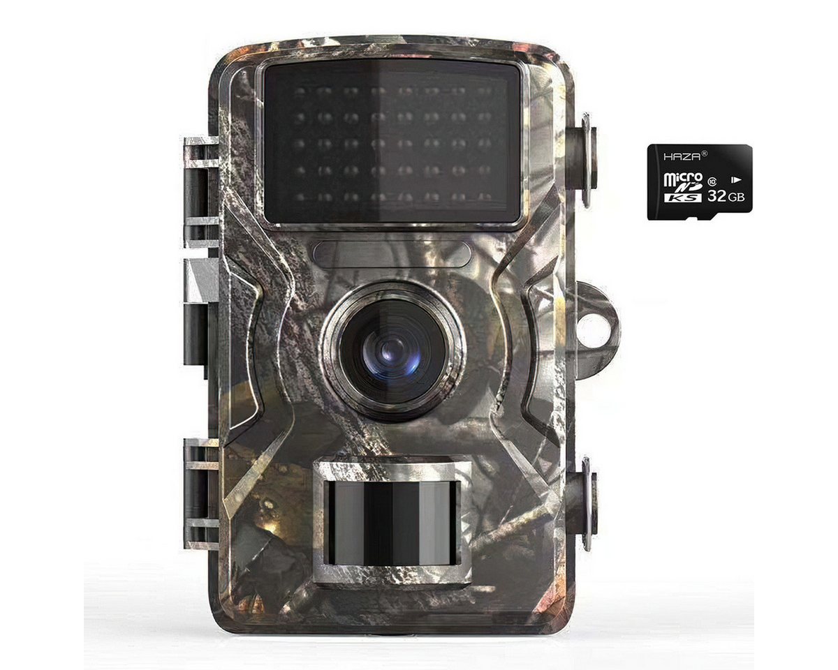 DOPWii Wildkamera Wildlife Kamera 2,7K, 58MP Full HD, mit Bewegungssensor,Nachtsicht (1-tlg., 32GB SD-Karte, 0,1s Auslösezeit, IP66 wasserdicht,Zeitraffer,für Tiere) von DOPWii