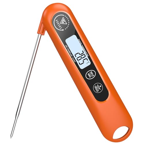 DOQAUS Fleischthermometer Bratenthermometer Thermometer Kochen Backthermometer Grillthermometer Digitale Küchenthermometer 3s Schnelle Reaktion, und LCD Bildschirm, Auto ON/Off - Orange DOQAUS Fleischthermometer Bratenthermometer Thermometer Kochen Backthermometer Grillthermometer Digitale Küchenthermometer 3s Schnelle Reaktion, und LCD Bildschirm, Auto ON/Off - Orange von DOQAUS