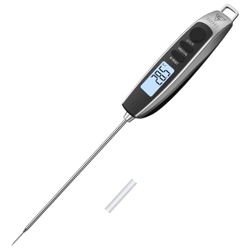 DOQAUS Fleischthermometer Grillthermometer Bratenthermometer Küchenthermometer Digital Thermometer mit 3s Sofortiges Auslesen für Küche, Kochen, Grill, BBQ von DOQAUS