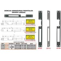Dorcas - Grey Frontpanzerung 250x22 mm lang 24GA von DORCAS