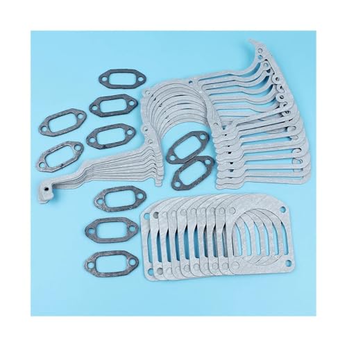 DORFEY 10 Teile/los Kurbelgehäuse Zylinder Schalldämpfer Dichtung Kit Fit for H-u-s-q-v-a-r-n-a 61 66 266 268 272 272XP 268K Kettensäge #501522604 von DORFEY