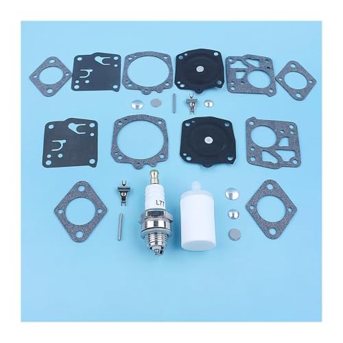 DORFEY 2 X Vergaser Reparatur Rebuild Kit Fit for H-u-s-q-v-a-r-n-a 266XP 288XP 385 272XP 268XP Kettensäge Ersetzen for Tillotson Carb RK23HS / RK-17HS von DORFEY