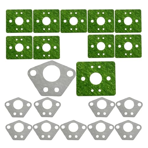 DORFEY 20 Stücke Vergaserdichtung for 40-5 43cc 49cc 52cc CG430 CG520 BC430 BC520 Trimmer Freischneider Motorzubehör Gartenwerkzeugteile(AB Set 20Pcs) von DORFEY
