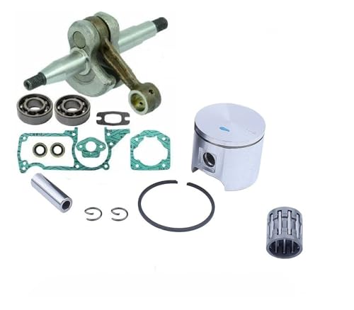 DORFEY 51 55 Kurbelwellen-Öldichtungslagerdichtungen Kolbensatz 45 mm 46 mm Passend for H-u-s-q-v-a-r-n-a 50 51 55 EPA for Rancher-Kettensäge 503573806(Crankshaft 55) von DORFEY