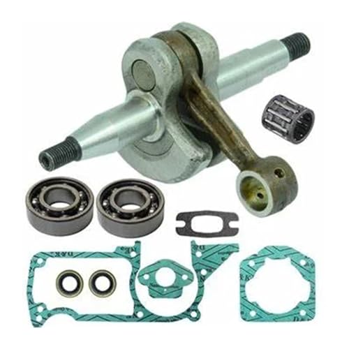 DORFEY 51 55 Kurbelwellen-Öldichtungslagerdichtungen Kolbensatz 45 mm 46 mm Passend for H-u-s-q-v-a-r-n-a 50 51 55 EPA for Rancher-Kettensäge 503573806(Crankshaft Kit) von DORFEY