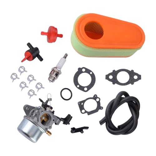 DORFEY 590948 796608 Rasenmäher Vergaser Zündkerze Luft Öl Filter Dichtung Schlauch Klemme Ventil Tune-up Kit Fit for HUS 775EX 591137 DORFEY 590948 796608 Rasenmäher Vergaser Zündkerze Luft Öl Filter Dichtung Schlauch Klemme Ventil Tune-up Kit Fit for HUS 775EX 591137 von DORFEY