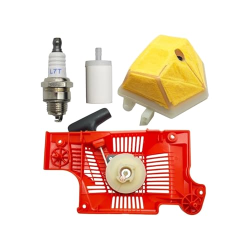 DORFEY Fit for H-u-s-q-v-a-r-n-a 50 51 55 for Rancher 55 EU1 for EPA Kettensäge 503151801 503608803 Recoil Pull Starter Assy Luft Kraftstoff Filter Kit von DORFEY