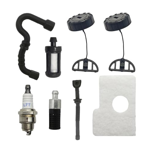 DORFEY Luft Kraftstoff Öl Filter Linie Schlauch Tank Kappe Fit for STh-iL MS180 MS170 018 017 MS 180 170 Kettensäge Ersatzteil Zündkerze Kit DORFEY Luft Kraftstoff Öl Filter Linie Schlauch Tank Kappe Fit for STh-iL MS180 MS170 018 017 MS 180 170 Kettensäge Ersatzteil Zündkerze Kit von DORFEY