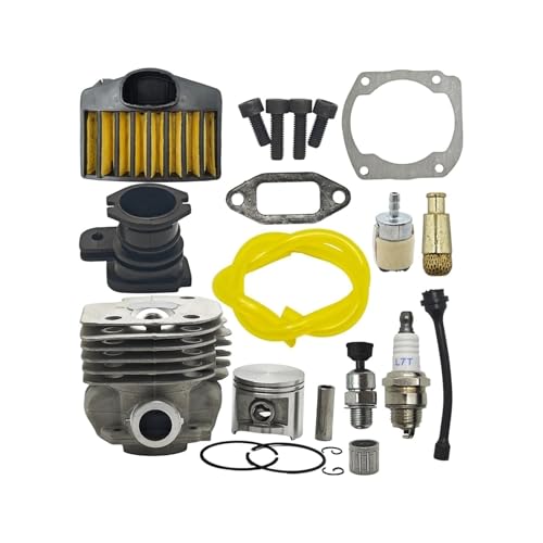 DORFEY Passend for H-u-s-q-v-a-r-n-a 372 371 365 362 Kettensäge Ersatzteil 503939372 503814502 50mm Zylinderkolbensatz Luftkraftstofffilter Ansaugstutzen von DORFEY