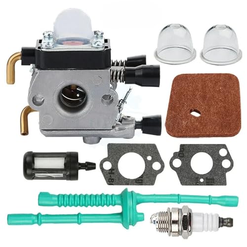 DORFEY Vergaser passend for s-t-i-h-l FS38 FS45 FS46 FS55 KM55 FS85 Rasentrimmer Unkrautfresser mit Kraftstofffilter Carb Dichtungen(As Picture 9PCS) von DORFEY